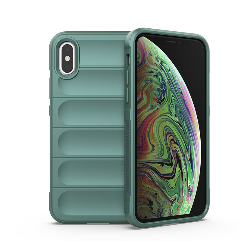 

Противоударный чехол Flexible Case для Apple iPhone XS Max, зеленый, Flexible Case