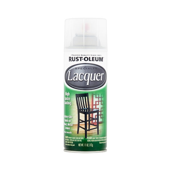 фото Аэрозольный высокоглянцевый лак rust oleum specialty lacquer 312 г rust-oleum