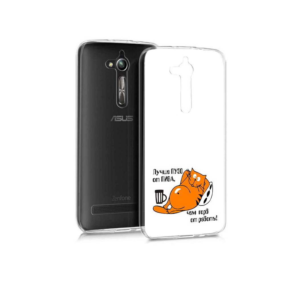 

Чехол MyPads Tocco для Asus ZenFone Go (ZB500KL) лучше пузо, Прозрачный, Tocco