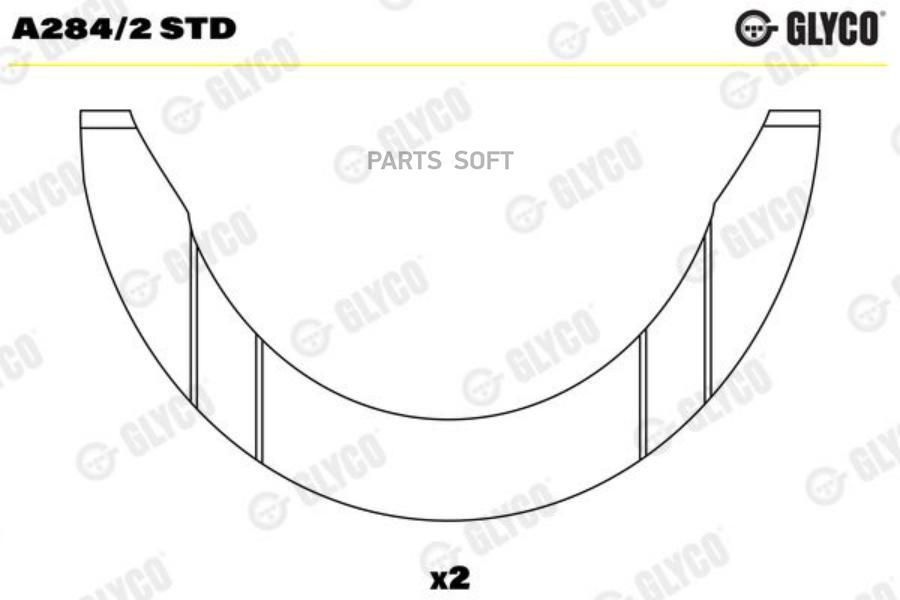 

GLYCO 'A2842STD Вкладыши двиг. 1шт