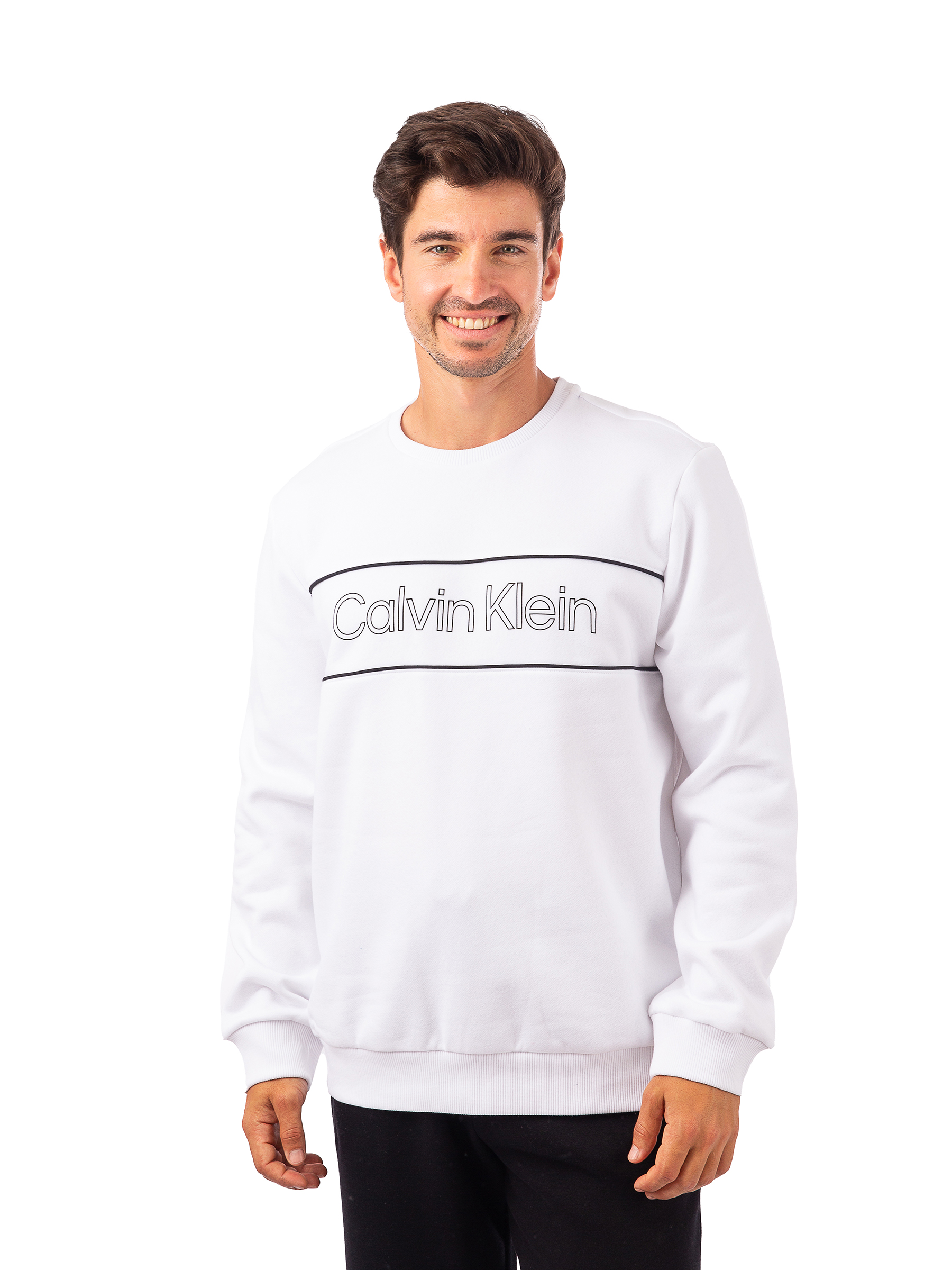 

Свитшот мужской Calvin Klein 40J6242 белый L, 40J6242