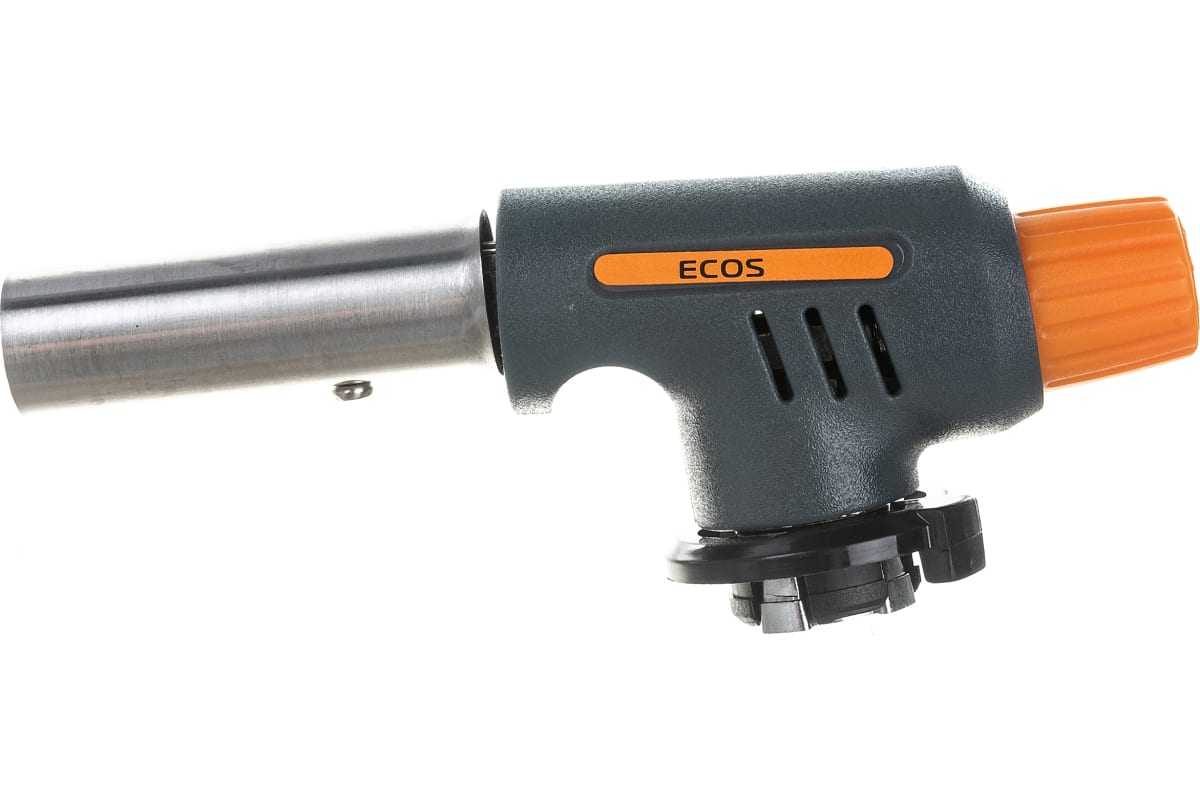 Газовая горелка Ecos GTI-100 лампа паяльная, портативная, картон 005916 паяльная портативная газовая горелка ecos