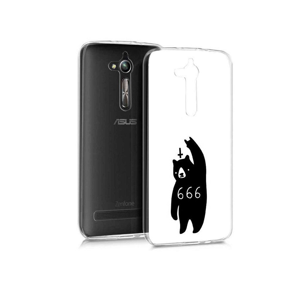 

Чехол MyPads Tocco для Asus ZenFone Go (ZB500KL) медведь 666, Прозрачный, Tocco