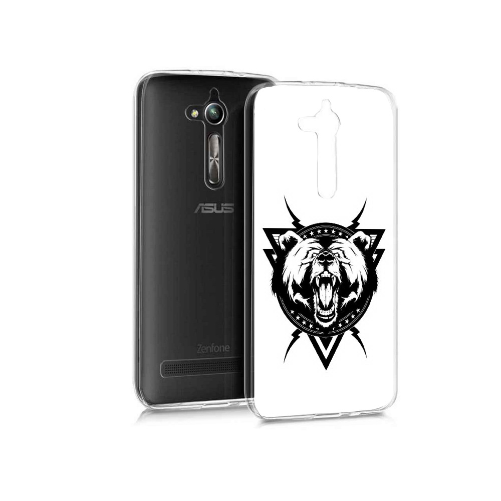 

Чехол MyPads Tocco для Asus ZenFone Go (ZB500KL) медведь в треугольнике, Прозрачный, Tocco