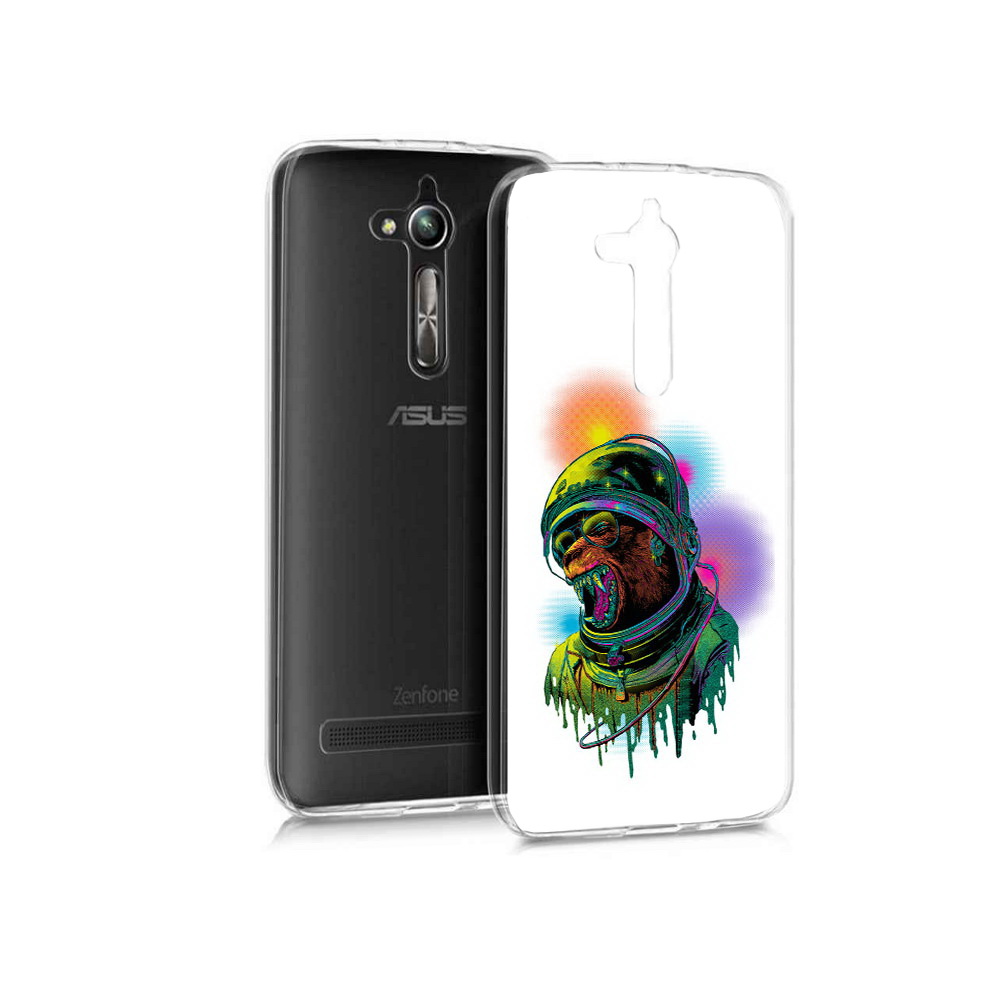 

Чехол MyPads Tocco для Asus ZenFone Go (ZB500KL) медведь космонавт, Прозрачный, Tocco