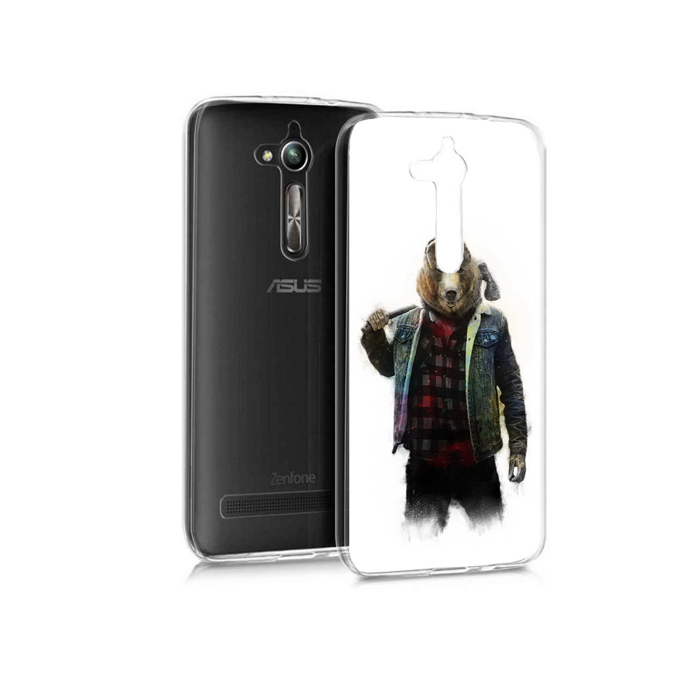 

Чехол MyPads Tocco для Asus ZenFone Go (ZB500KL) медведь с топором, Прозрачный, Tocco