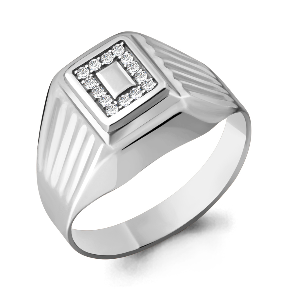 

Кольцо из серебра с фианитом р. 19 Aquamarine 62094А_925_р, 62094А_925_р