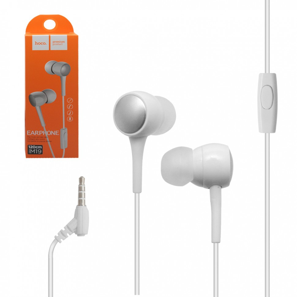 Наушники Hoco M19 Earphone White (00-00007326)