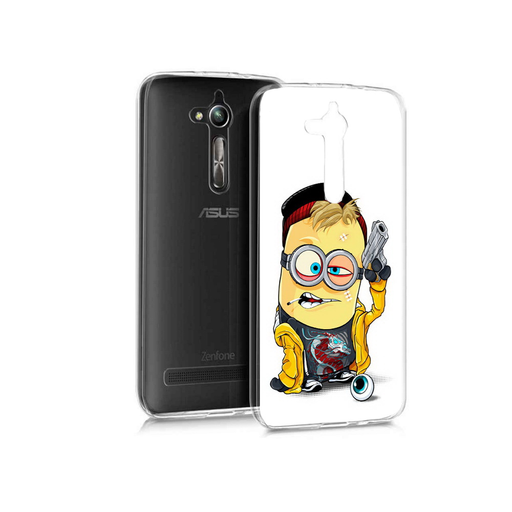 

Чехол MyPads Tocco для Asus ZenFone Go (ZB500KL) миньон бандит, Прозрачный, Tocco