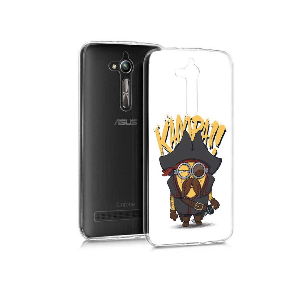 

Чехол MyPads Tocco для Asus ZenFone Go (ZB500KL) миньон пират, Прозрачный, Tocco
