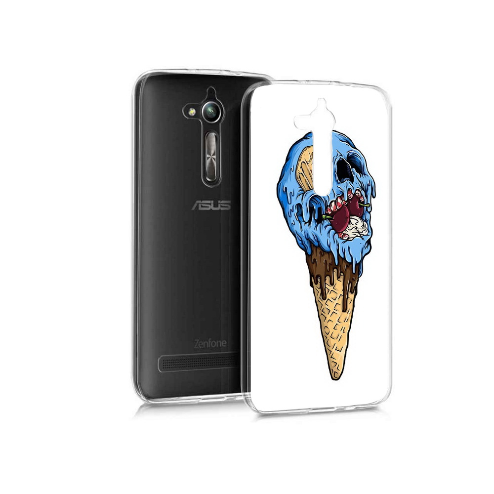 Чехол MyPads Tocco для Asus ZenFone Go (ZB500KL) мороженное череп