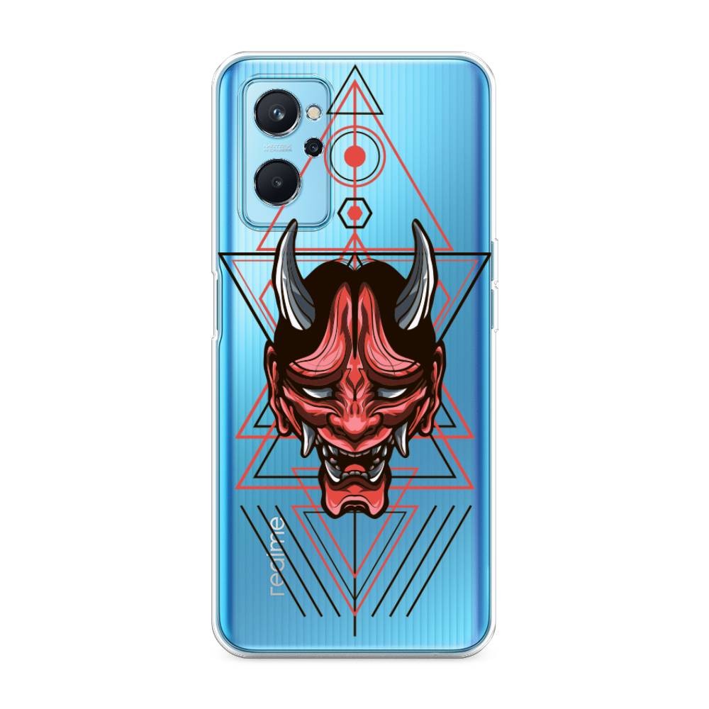 

Чехол на Realme 9i "Hanya Oni mask", Серый;красный;черный, 2510850-4