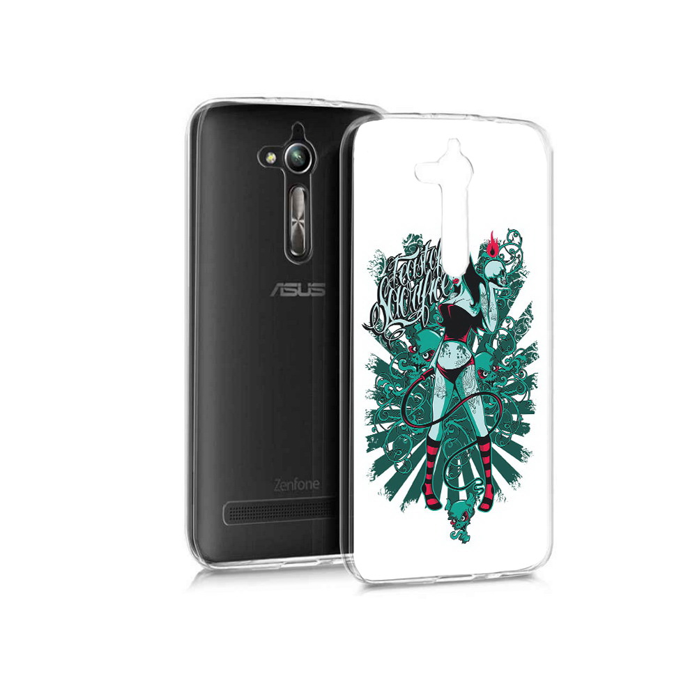 Чехол MyPads Tocco для Asus ZenFone Go (ZB500KL) нарисованная девушка в татуировках