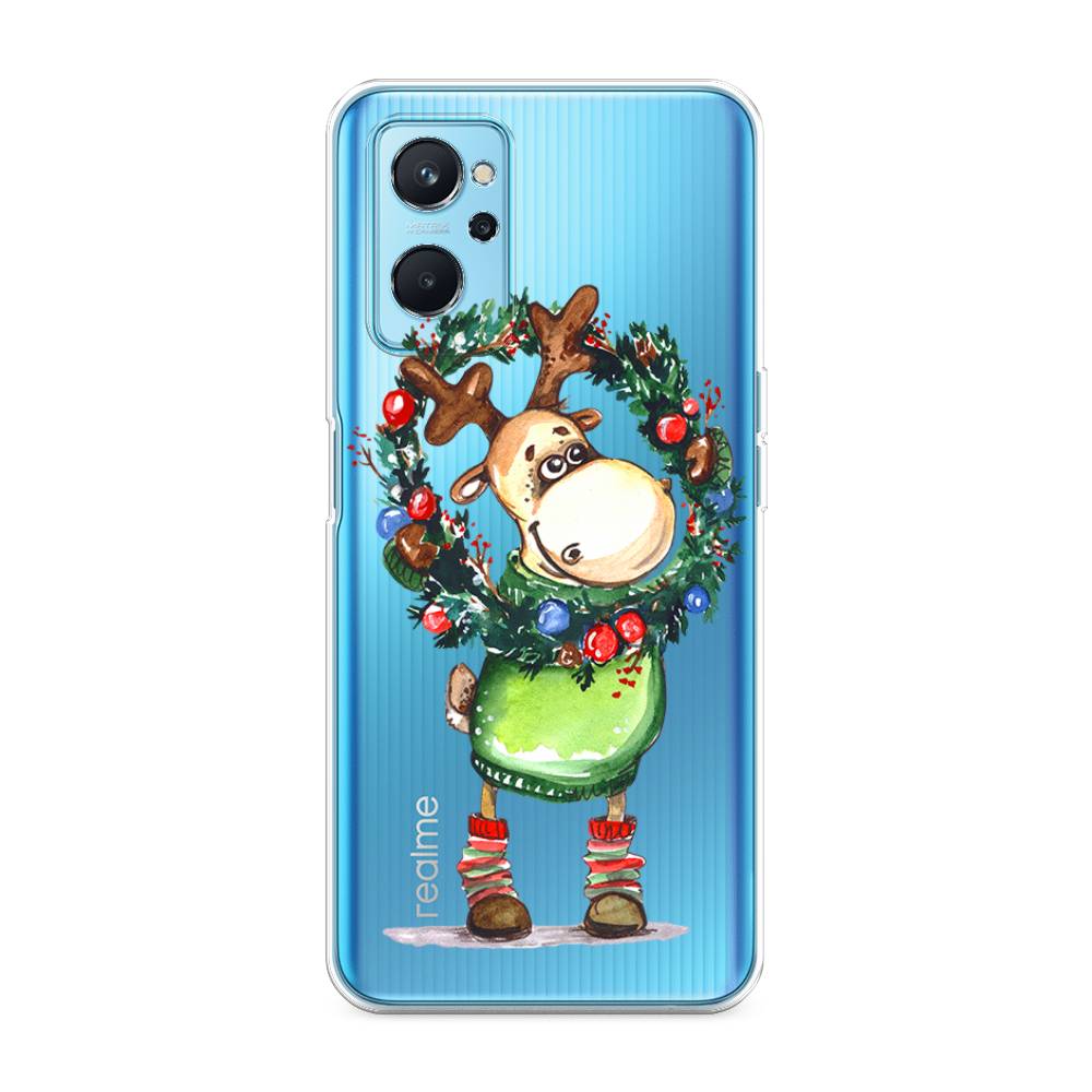 

Чехол на Realme 9i "Олень с новогодним венком", 2510850-4