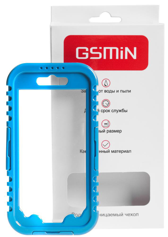 фото Водонепроницаемый чехол для apple iphone 6/6s gsmin ribbed waterproof case (голубой)