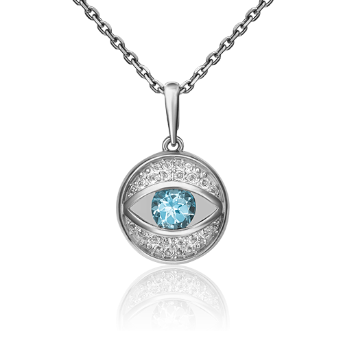 

Кулон из золота PLATINA jewelry 03-2990-00, топаз, 03-2990-00