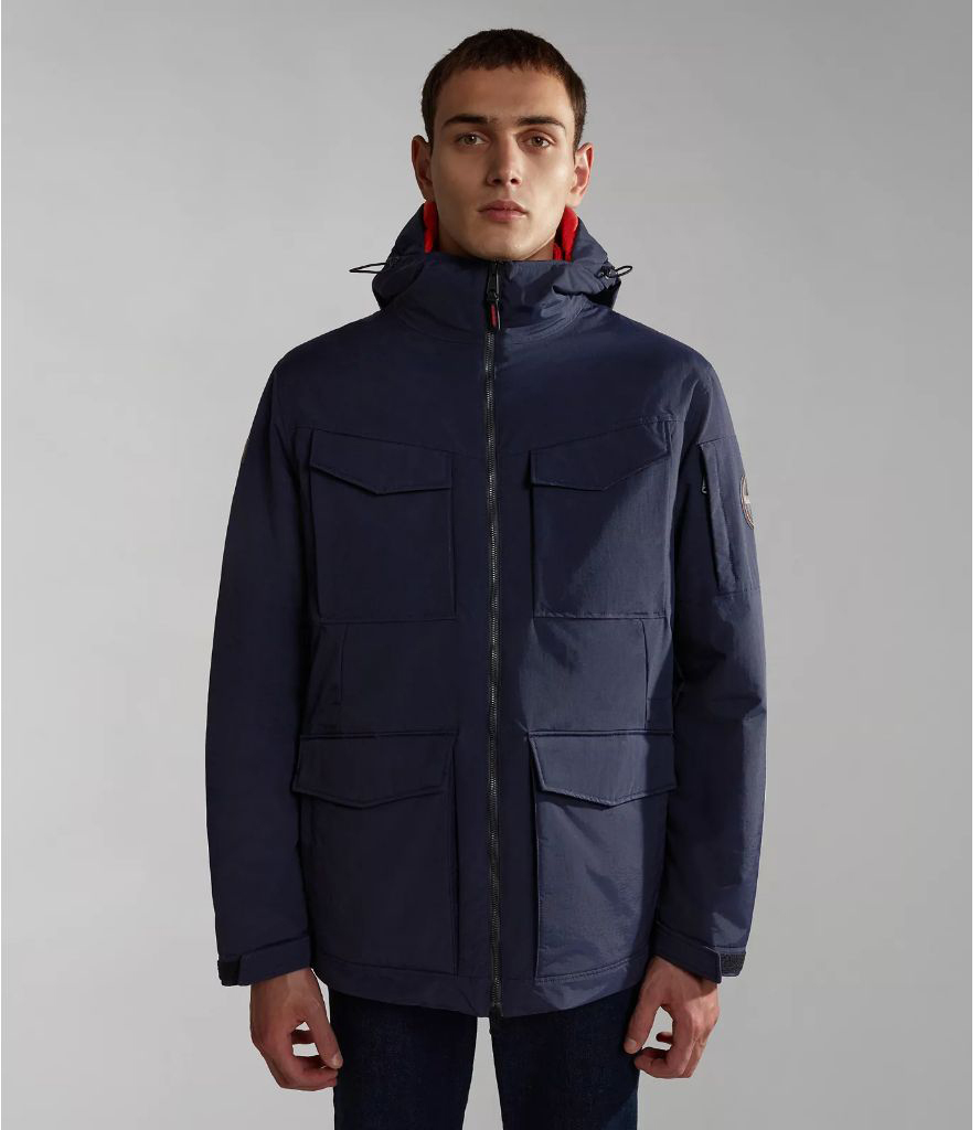 Куртка мужская Napapijri 20-22 FIELD JACKET 176 BLU MARINE синяя 2XL 47000₽