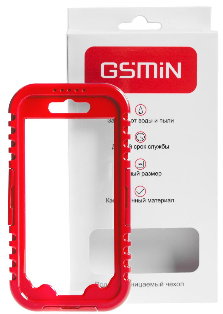 фото Чехол gsmin ribbed waterproof case для apple iphone 6 plus/6s plus red