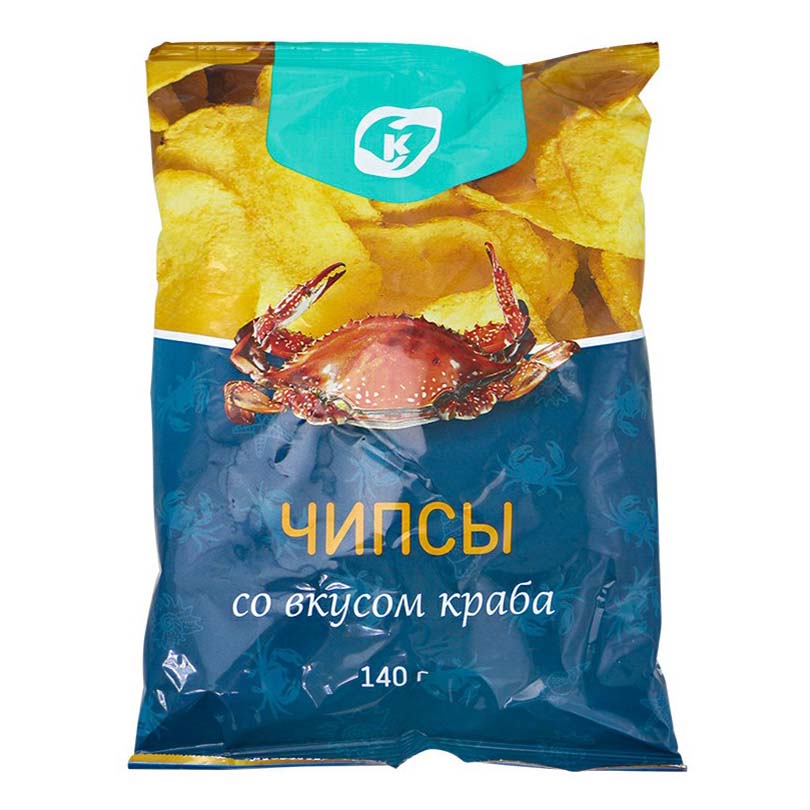 

Чипсы картофельные Командор со вкусом краба 140 г