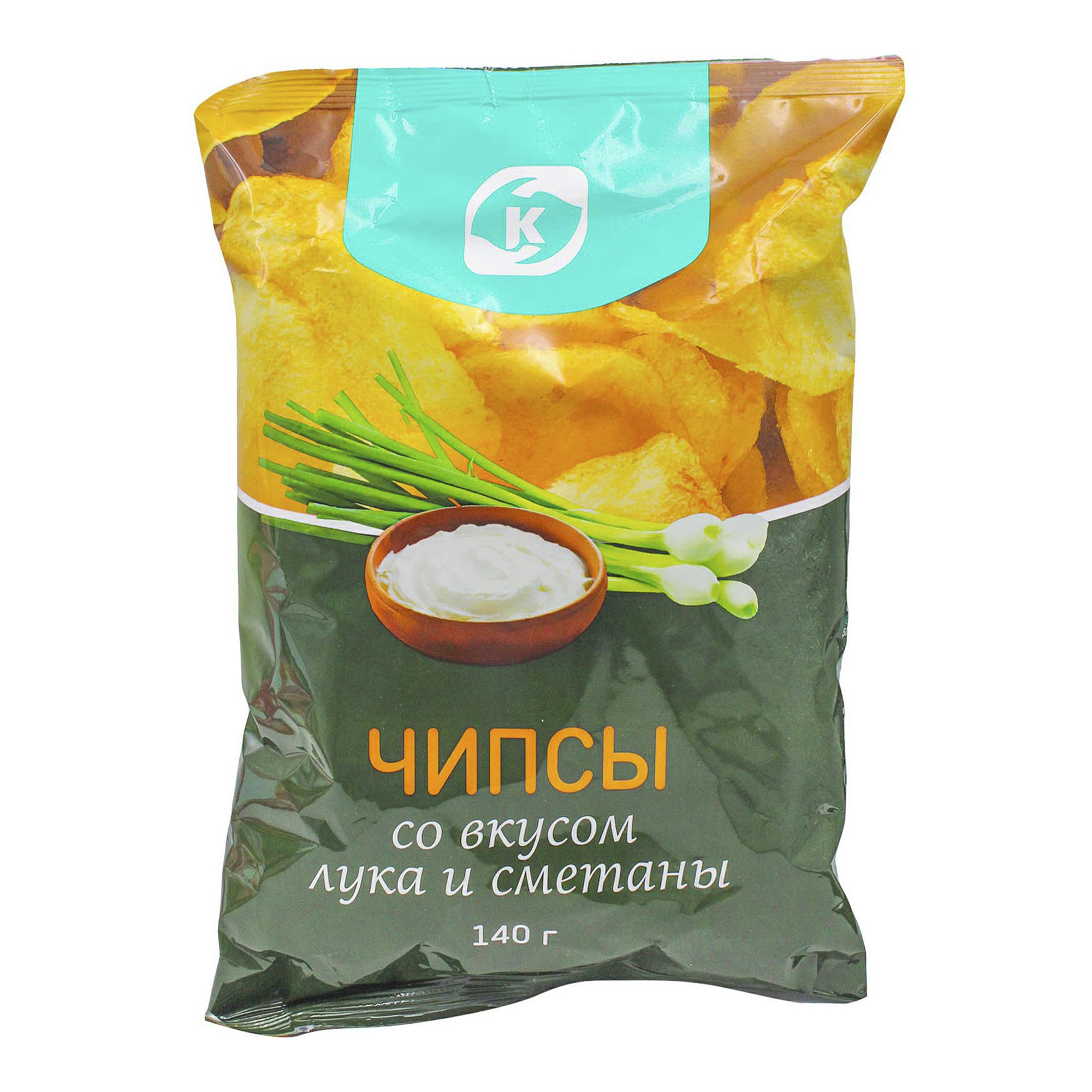 

Чипсы картофельные Командор со вкусом сметана и лук 140 г