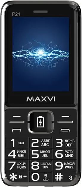 

Сотовый телефон Maxvi P21 Black, P21