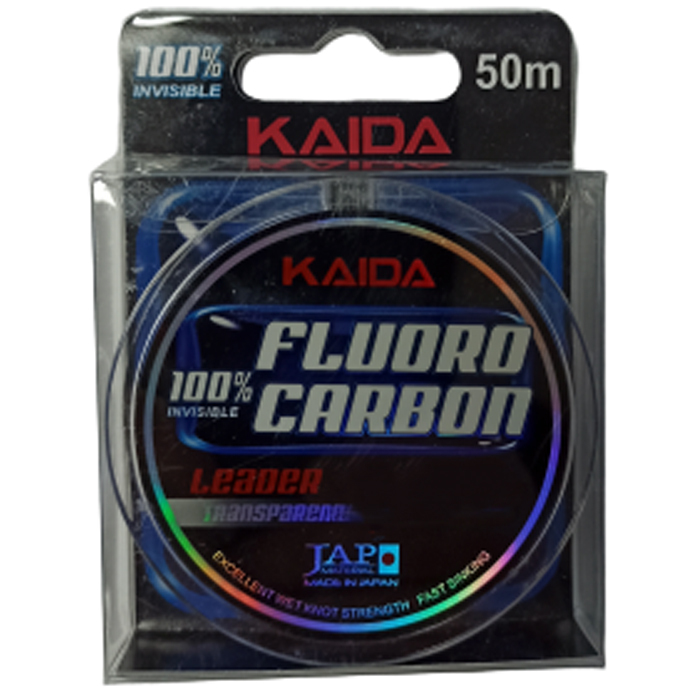 

Леска Kaida FLUOROCARBON 50м 0.120мм, Прозрачный, Fluorocarbon