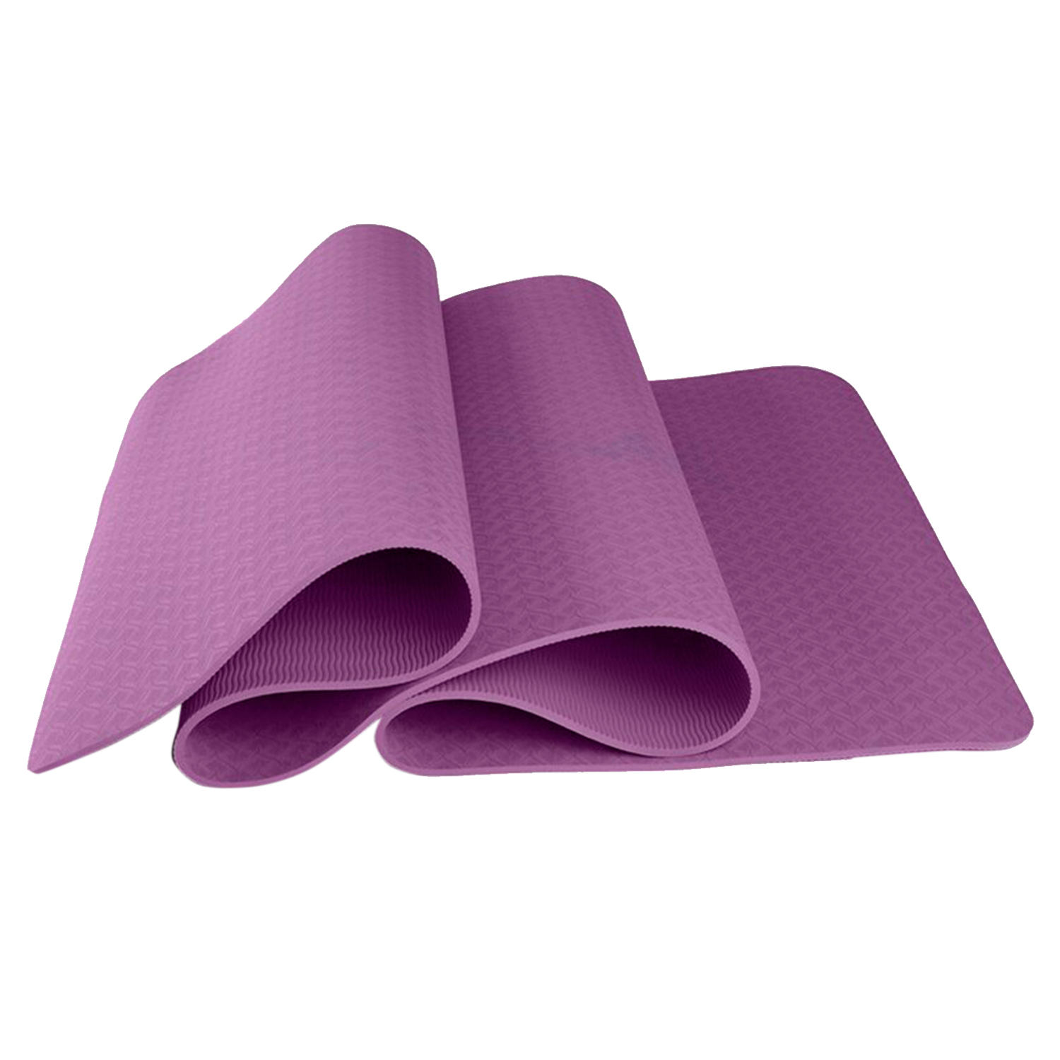 фото Коврик для йоги и фитнеса, толщина 0,6 см, фиолетовый, 183х61х0,6 см, atlanterra at-ym-09