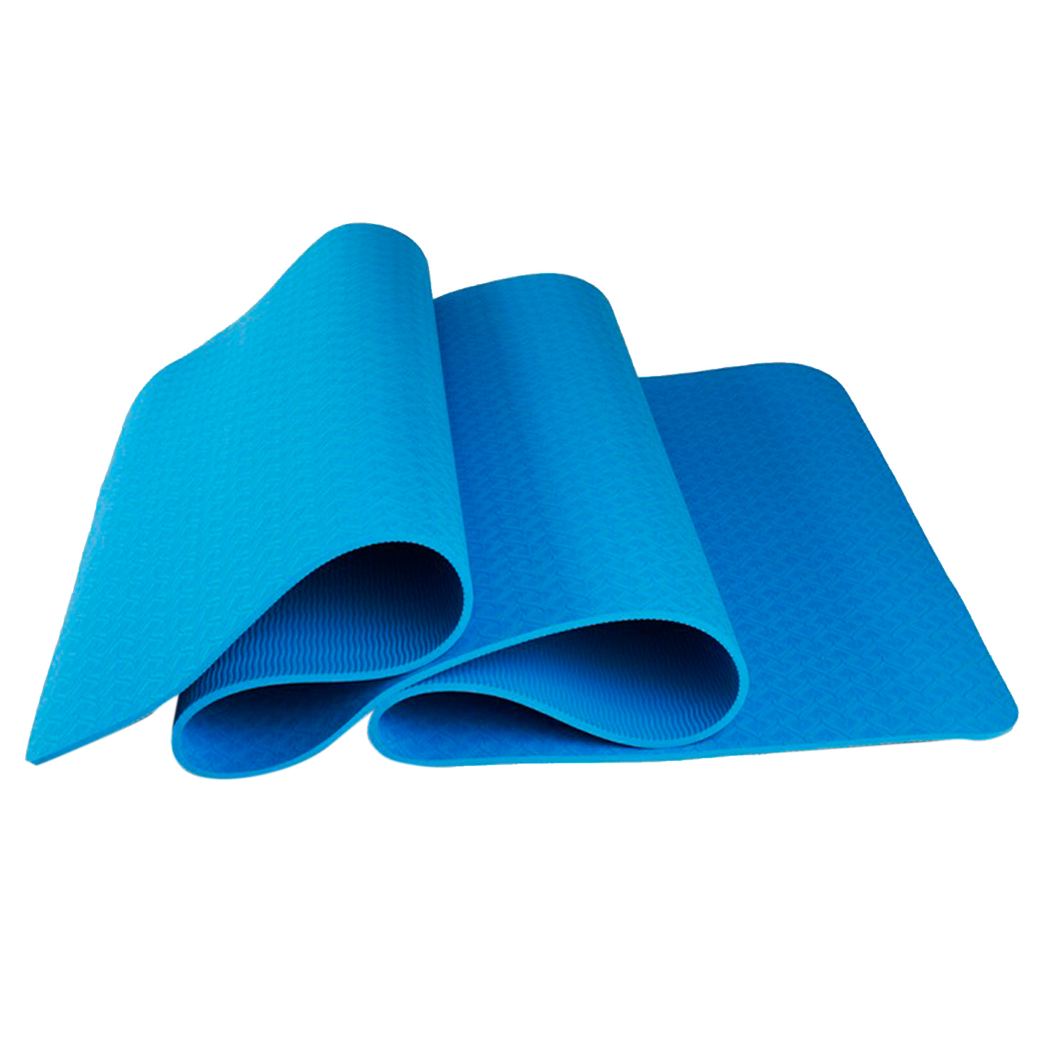 фото Коврик для йоги и фитнеса, толщина 0,6 см, голубой, 183х61х0,6 см, atlanterra at-ym-10