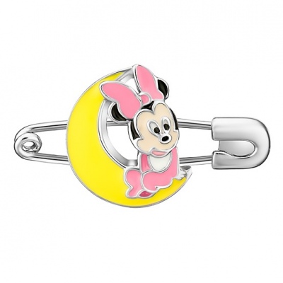 

Брошь Микки Маус с эмалью из серебра Алкор серебро 04-1261_ЭМ83-00, 04-1261_ЭМ83-00