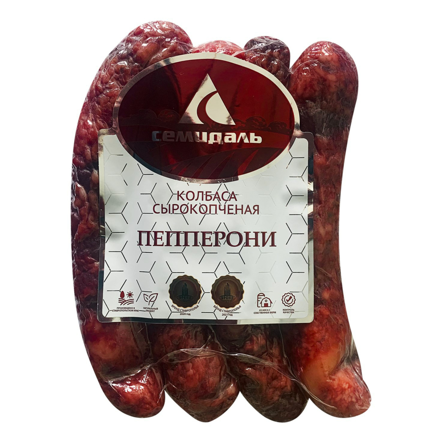 

Колбаса сырокопченая Семидаль Пепперони