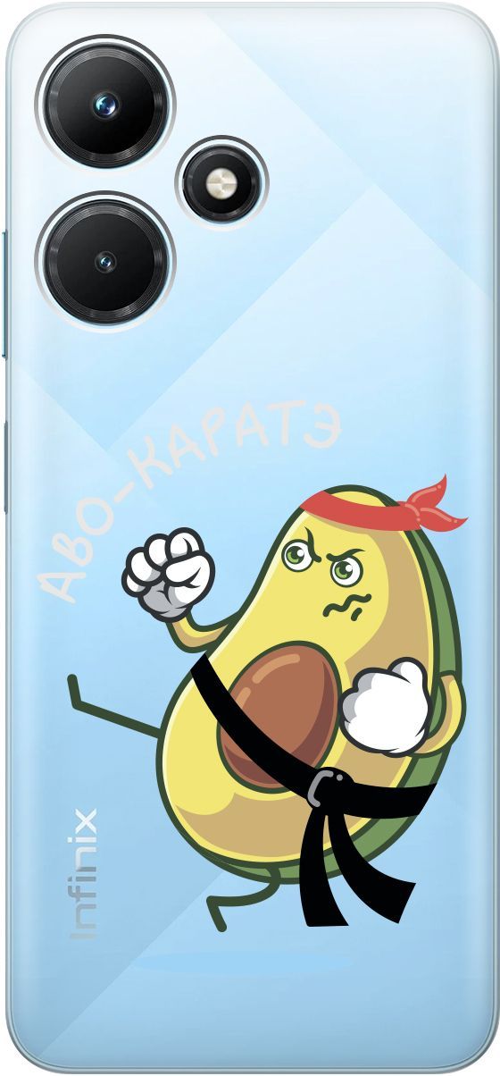 

Чехол на Infinix Hot 30i "Avo-Karate" прозрачный, Прозрачный;зеленый, 159410