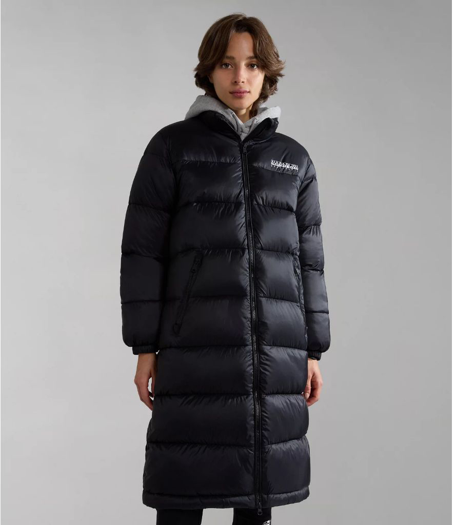 Пальто женское Napapijri A-BOX LONG W 2 041 BLACK 041 черное XS