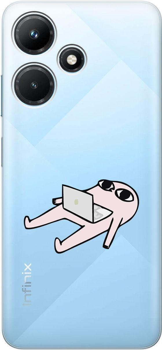 

Чехол на Infinix Hot 30i "Freelance" прозрачный, Прозрачный;розовый, 159411