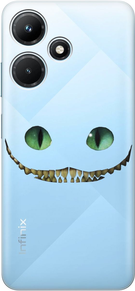 

Чехол на Infinix Hot 30i "Cheshire Cat" прозрачный, Прозрачный;белый, 159411