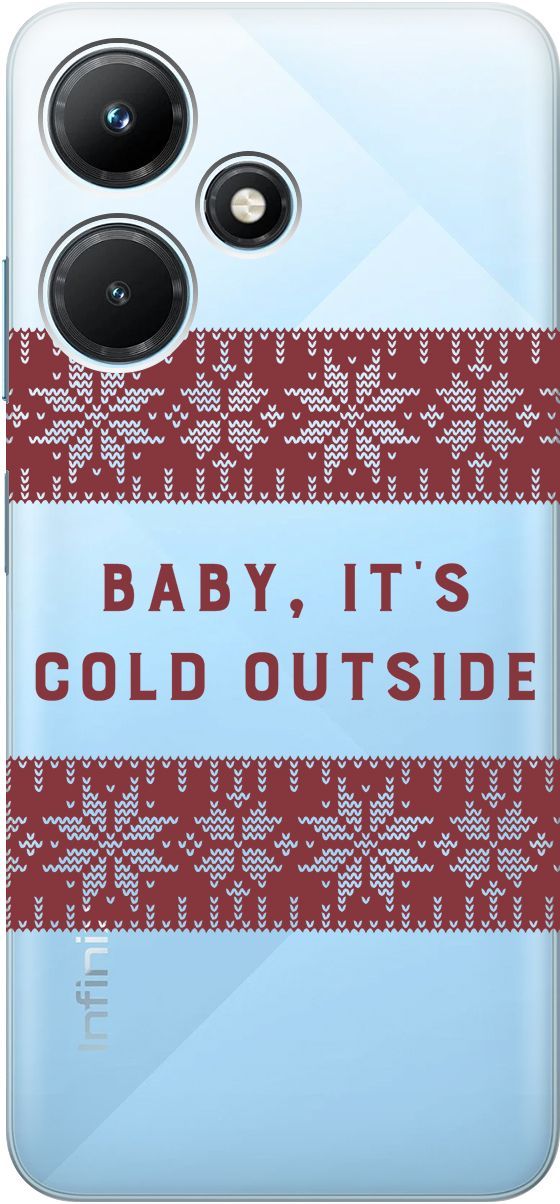

Чехол на Infinix Hot 30i "It's Cold" прозрачный, Прозрачный;красный, 159411