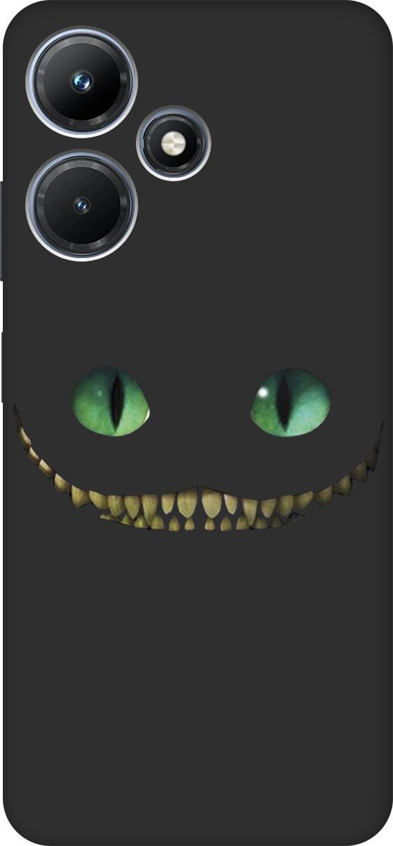 

Чехол на Infinix Hot 30i "Cheshire Cat" черный, Черный;зеленый, 159412