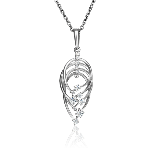 

Кулон из золота PLATINA jewelry 03-2995-00, фианит, 03-2995-00