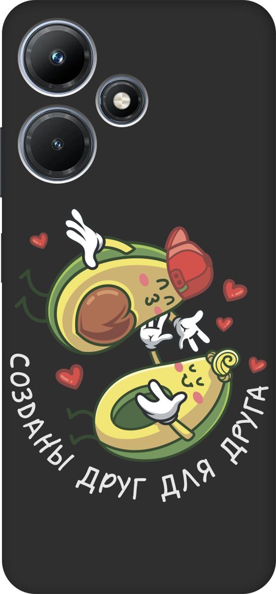 

Чехол на Infinix Hot 30i "Avo-Love" черный, Черный;желтый, 159412