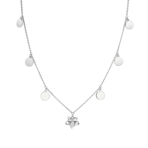 

Колье из белого золота 45 см PLATINA jewelry 07-0252-00-101-1120, бриллиант, 07-0252-00-101-1120