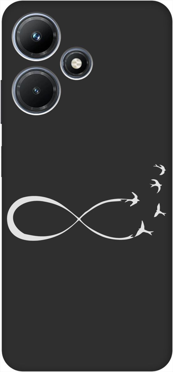 

Чехол на Infinix Hot 30i "Infinity W" черный, Черный;серебристый, 159413