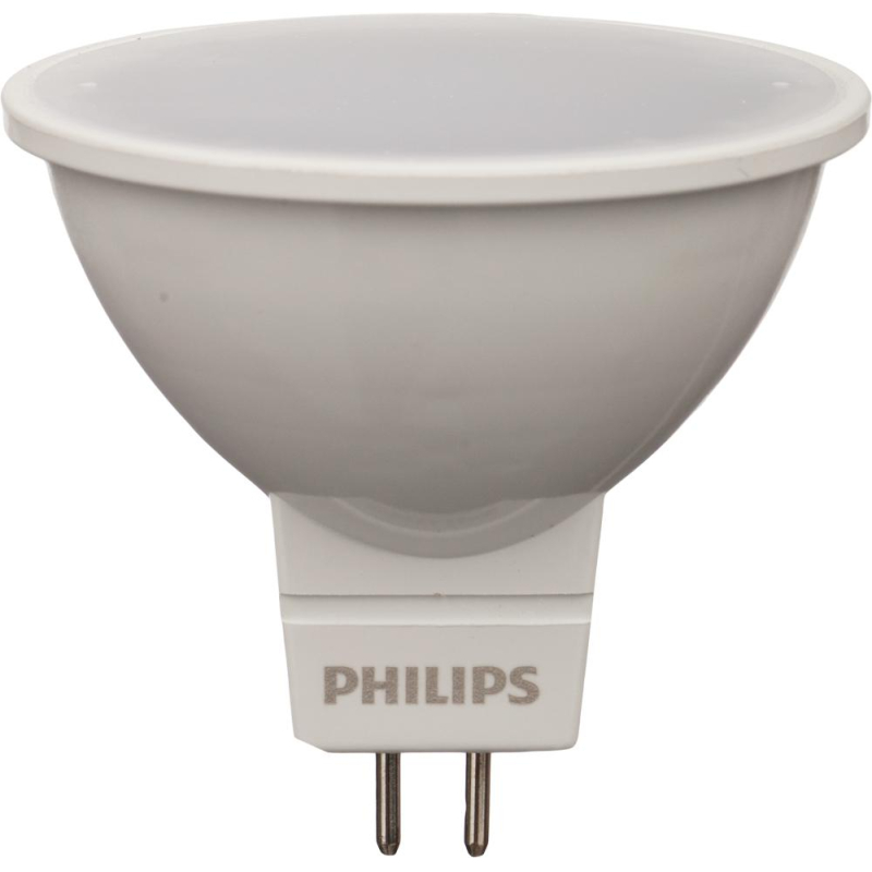 фото Лампа светодиодная philips 5-50w gu5.3 6500k хол.бел. белый спот