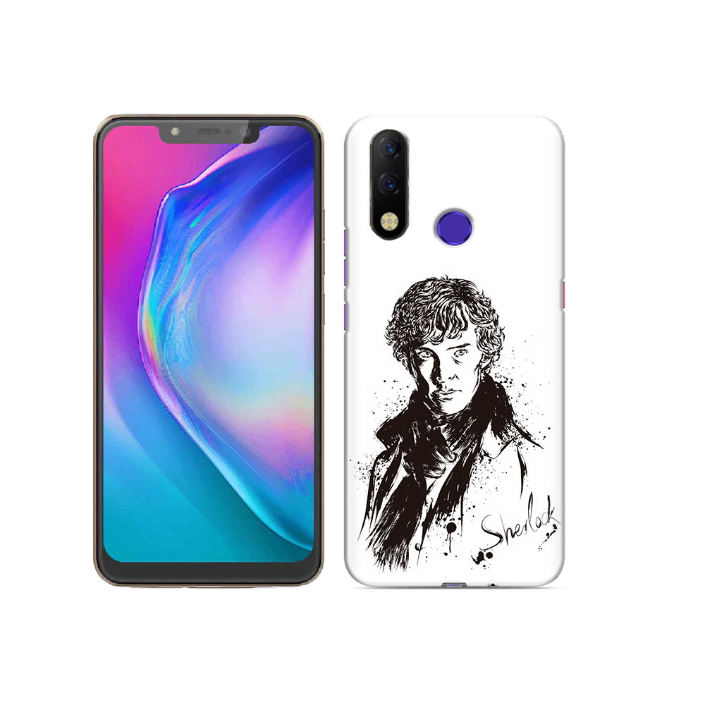

Чехол MyPads Tocco для Tecno Spark 3 Pro шерлок холмс портрет, Прозрачный, Tocco