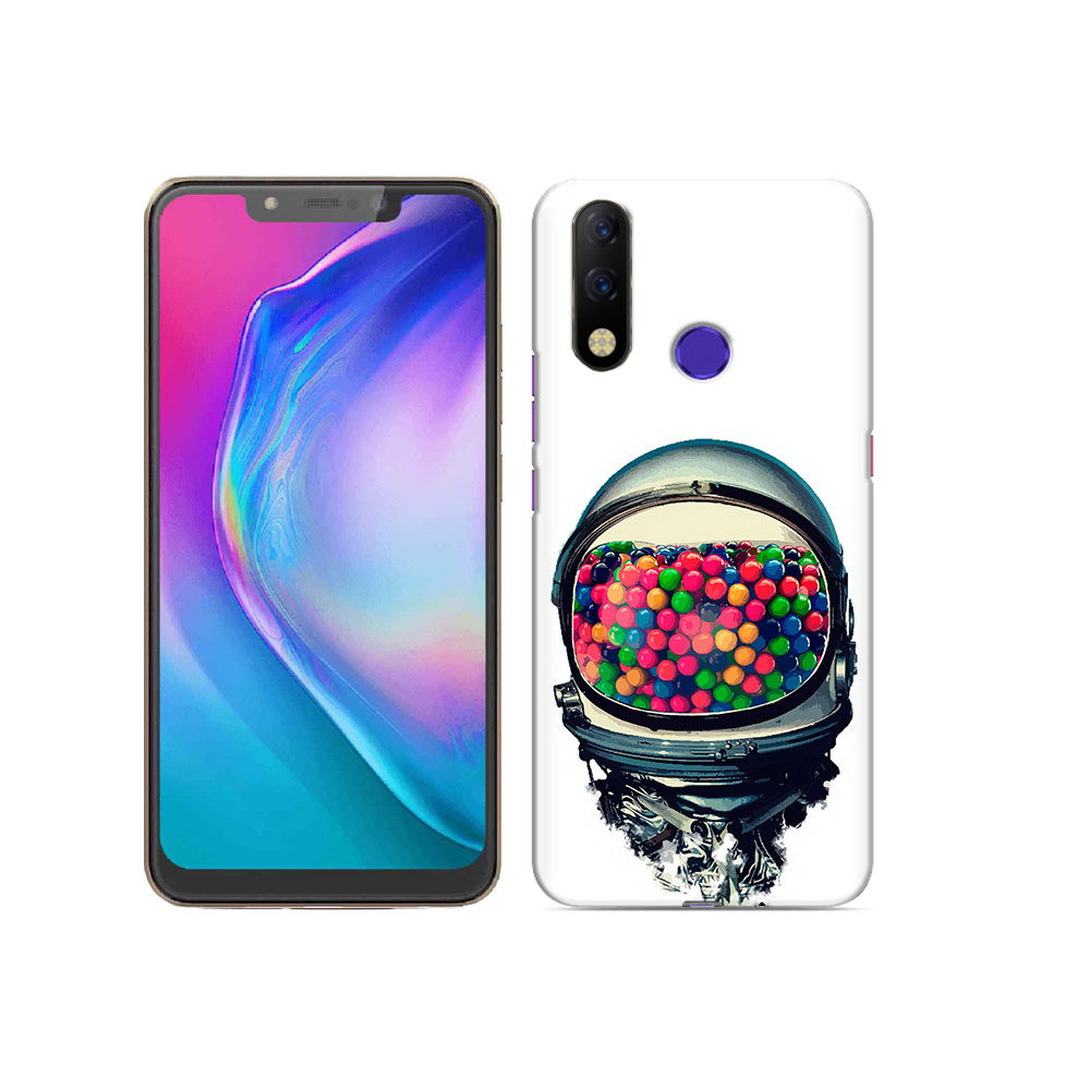

Чехол MyPads Tocco для Tecno Spark 3 Pro шлем космонавта, Прозрачный, Tocco