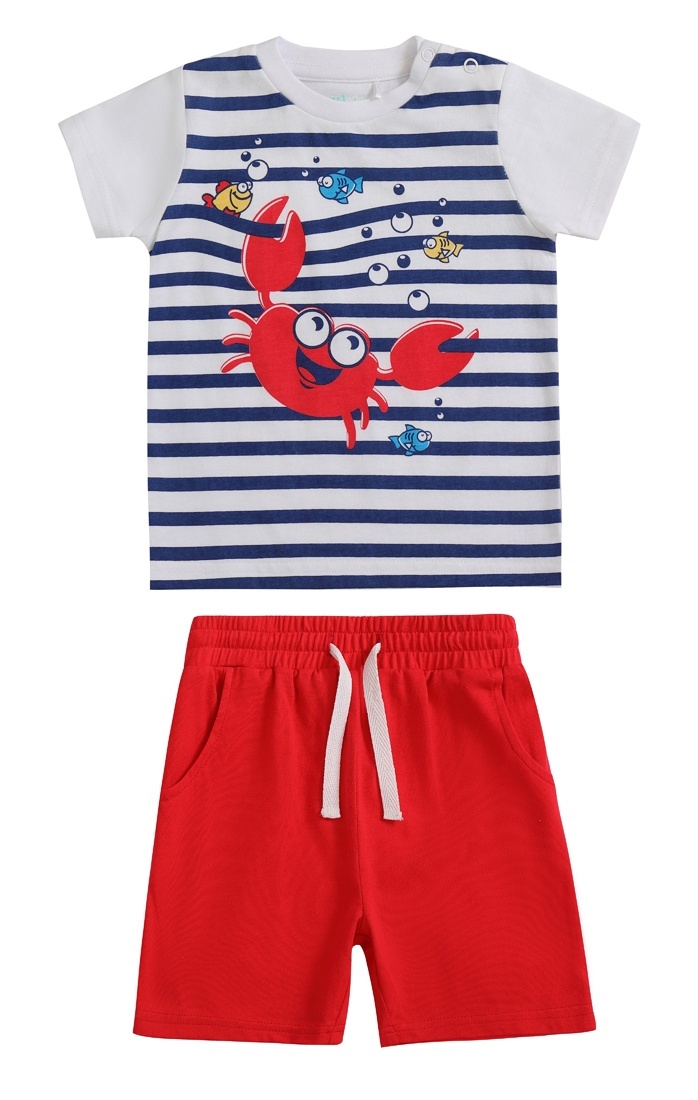 

Костюм повседневный Kari Baby SS24B21601212, белый; красный, 74, Белый;красный;синий, 228886