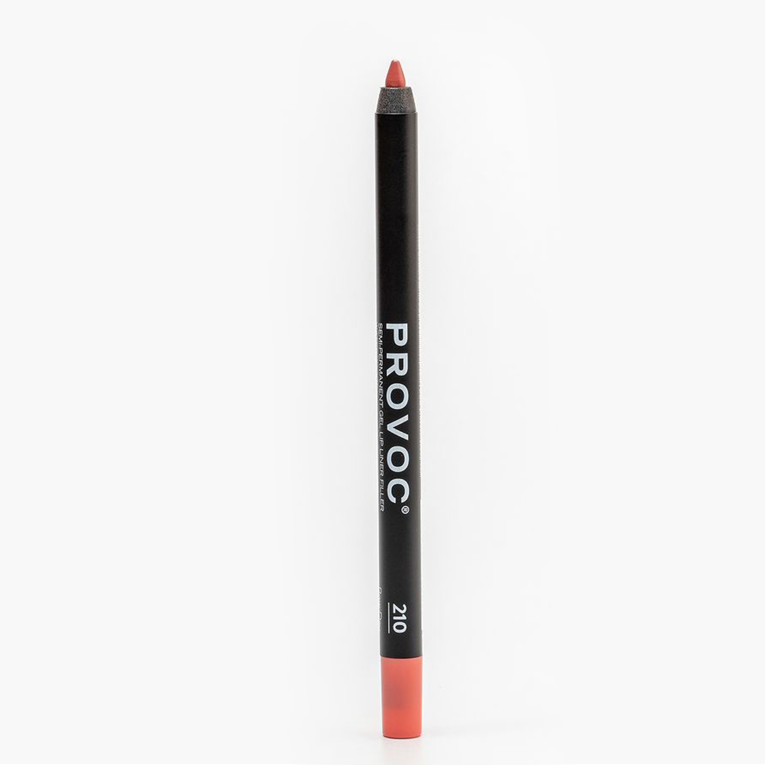 Карандаш для губ PROVOC Gel Lip Liner гелевый, №210 Bow Day бежево-лососевый, 1,2 г карандаш для губ provoc gel lip liner гелевый 18 irresistible натурально розовый 1 2 г