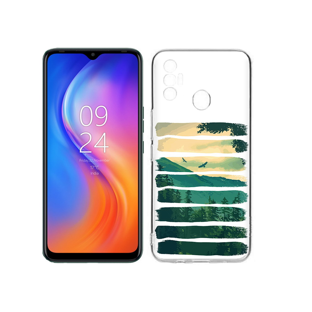 

Чехол MyPads Tocco для Tecno Spark 7 Лесная чаща, Прозрачный, Tocco