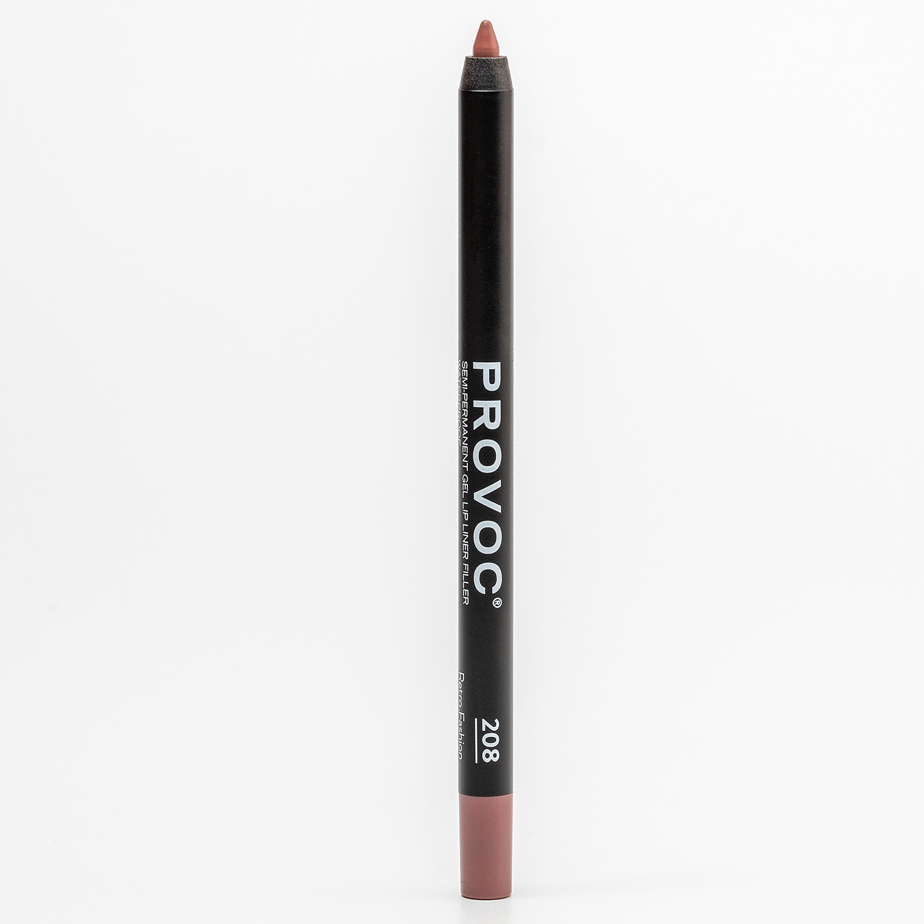 Карандаш для губ Provoc Gel Lip Liner тон 208 Retro Fashion Темно-бежевый 7 г карандаш для губ kiki с кисточкой 02 темно бежевый 2 шт