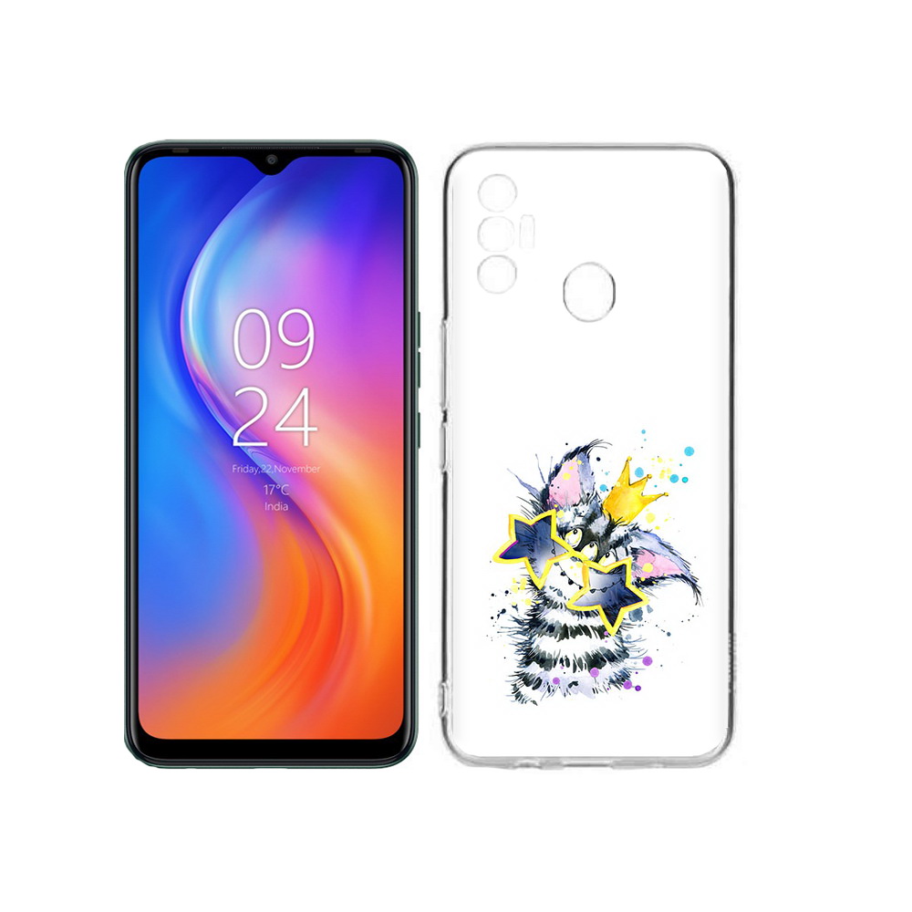 

Чехол MyPads Tocco для Tecno Spark 7 Мартовский Нуся, Прозрачный, Tocco