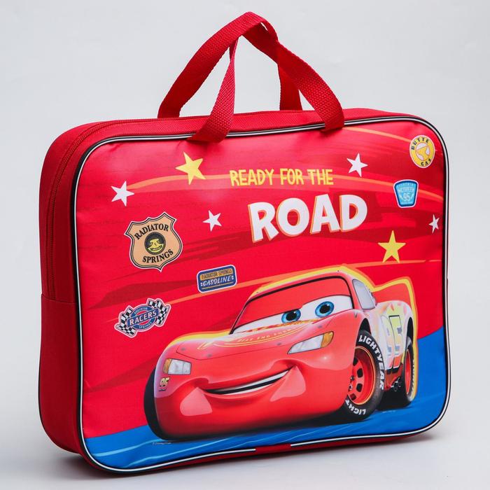 

Папка с ручками текстильная А4, 350 х 270 х 70 мм, "Ready for the road", Тачки