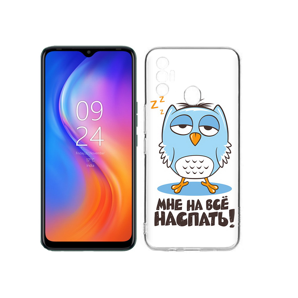 

Чехол MyPads Tocco для Tecno Spark 7 Мне на все наспать, Прозрачный, Tocco